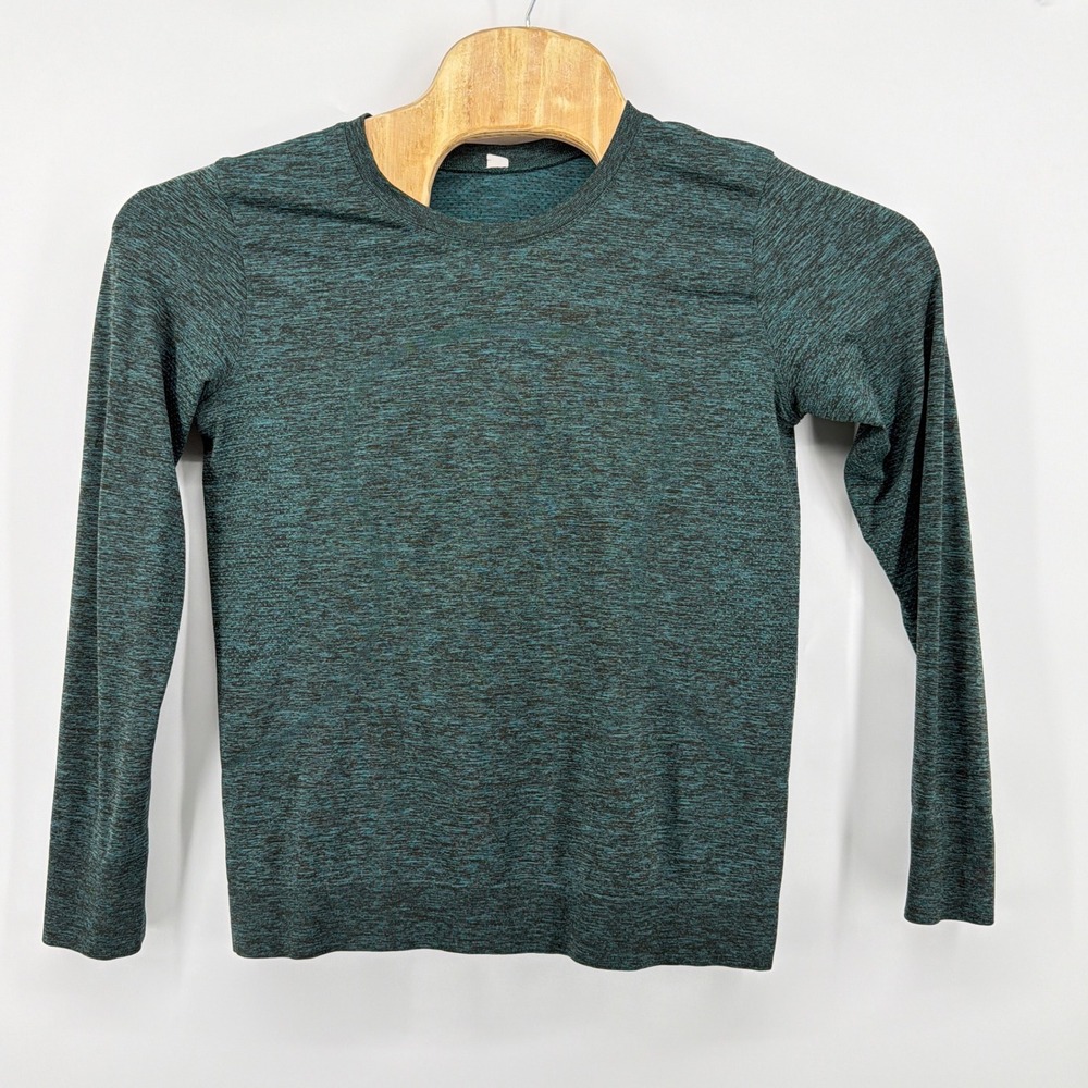 Lululemon Mens Metal Vent Tech Long Sleeve Shirt Heathered Teal Green Small 19